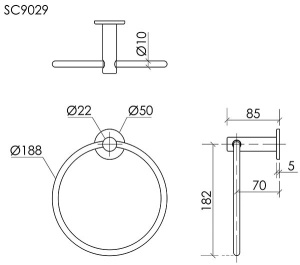 Держатель для полотенец Sancos Base SC9029MB