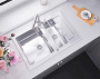 Кухонная мойка ZorG GS 7850-2 white