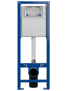 Инсталляция для унитаза Cersanit Vector S-IN-MZ-VECTOR с кнопкой Estetica 64109 / Estetica 64111, белый глянцевый