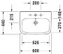 Умывальник Duravit DuraStyle 600 2319600000