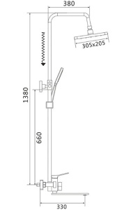 Душевая стойка Shevanik S6136G