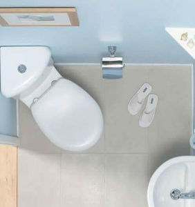 Напольный угловой унитаз Vitra Arkitekt 9754B003-7201
