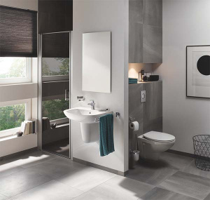 Комплект инсталляции Grohe Solido 5 в 1 с подвесным унитазом Bau Ceramic 39415000
