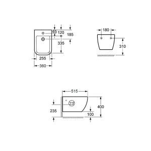 Подвесное биде Allen Brau Infinity 4.21006.20