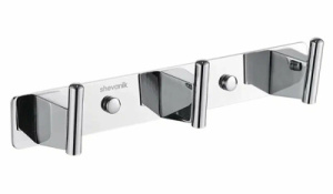 Планка с крючками Shevanik SG5731 / SG5741 / SG5751, 27 см 3 крючка, хром