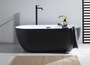 Акриловая ванна Aquanet Delight Black matte