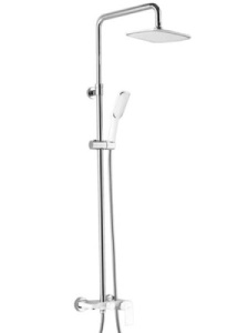 Душевая стойка Ganzer GZ21062 / GZ21062-F, белый, хром