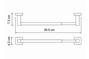 Держатель для полотенец Wasserkraft Lippe K-6591