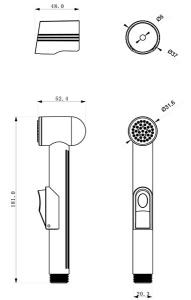 Гигиеническая лейка Lemark LM8059C
