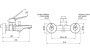 Смеситель для ванны Remer Slash SL02BG