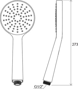 Душевая лейка Ravak Flat S 960.00