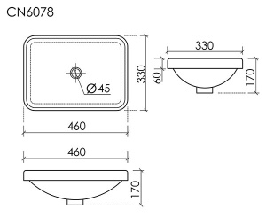 Умывальник CeramicaNova Element CN6078