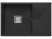 Кухонная мойка Polygran Blade 760, 76х50, черный металлик