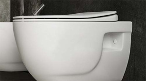 Комплект инсталляции Geberit Duofix Plattenbau с панелью смыва Delta 21 и подвесным унитазом Sanovit Lucco Brilla Rim Art, белая