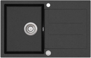 Кухонная мойка AquaSanita Tesa SQT101, 78x50, black metallic