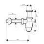 Сифон для умывальника McAlpine 220CB