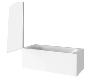 Душевая шторка на ванну Good Door Screen R-80-C-CH, 80х140, прозрачный