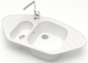 Кухонная мойка Marrbaxx 23/G31 / 23/Q2 / 23/Q4 / 23/Q5 / 23/Q7 / 23/Q10, 95х50, белый