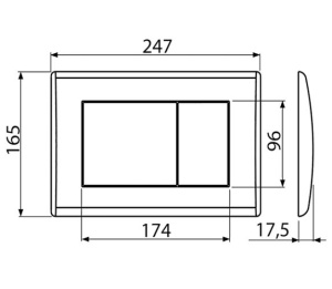 Комплект инсталляции AlcaPlast AM101/1120 с ароматизатором, кнопкой M270 / M271 / M272 и унитазом Roxen Simple Compact 530120-01, хром глянцевый