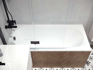 Ванна из искусственного камня Belux Классика-2 ВК-2 белый матовый Solid Surface, 180х80, белый матовый
