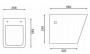 Подвесной унитаз Rea Ryan Rimless C7400