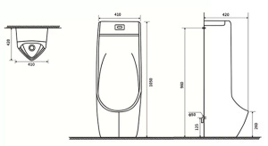 Писсуар Gid Q9555 сенсорный