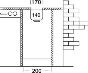 Кухонная мойка Kromevye Undermount EX 003, 17х30, полированный