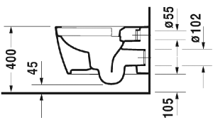 Подвесной унитаз Duravit Rimless ME by Starck 45290900A11 WonderGliss