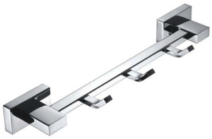 Планка с крючками Shevanik SG5631 / SG5641 / SG5651, 30 см 3 крючка, хром