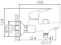 Смеситель для ванны Ledeme L3251