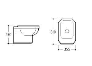 Подвесное биде Boheme Vogue 945