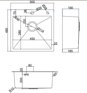 Кухонная мойка Avina Zepein ZP5048