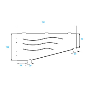 Полка RGW MT-11W R / L