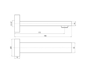 Излив Deante Cascada Nero NAC N82K