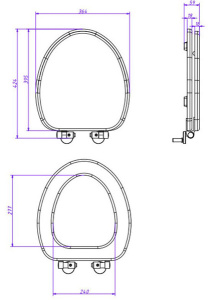 Крышка-сиденье Caprigo Armonia KFe-AB-B231