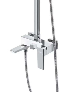 Душевая стойка Grocenberg GB7008 белый / хром