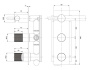 Смеситель встраиваемый Omnires Contour CT8035/1AT (2 функции)