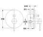 Смеситель встраиваемый Omnires Y Y1235 BL для ванны