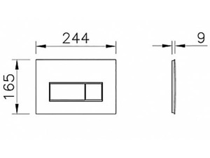 Кнопка для инсталляции Vitra Root Square 740-2324 золото, золото