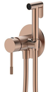 Комплект инсталляции 8 в 1 Roxen StounFix Dual Fresh 967313-7 / 967333-7 / 967353-7 с аромадозатором, круглые клавиши Steel 420260BR, бронза (розовое золото)