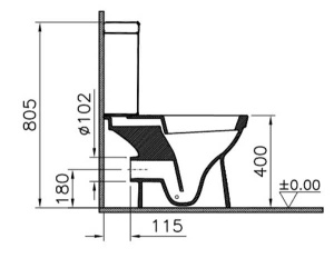 Напольный унитаз Vitra Norm Eisberg 9844B099-7201 (сиденье Soft Close), белый