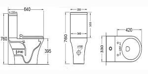 Напольный унитаз Grossman GR-4443S с крышкой Slim