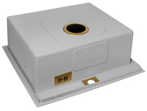 Кухонная мойка Zorg ZRN 5055 Nano PVD Gold Rosy со смесителем под фильтр