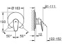 Смеситель встраиваемый Grohe Eurodisc Cosmopolitan 19549002 (1 функция)