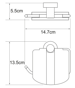 Держатель для туалетной бумаги Wasserkraft Donau K-9425