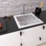 Кухонная мойка ZorG GS 5553 white