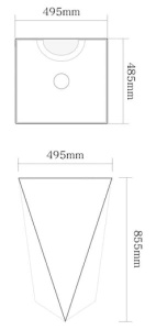 Умывальник SantiLine SL-4009 напольный