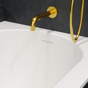 Ванна из искусственного камня Whitecross Gin белый матовый Solid Surface, 175x75, белый матовый Solid Surface