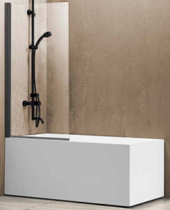 Душевая шторка на ванну Vincea VSB-11800CLGM, 80x140, прозрачный