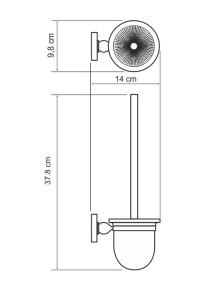 Ершик для унитаза Wasserkraft Diemel K-2227